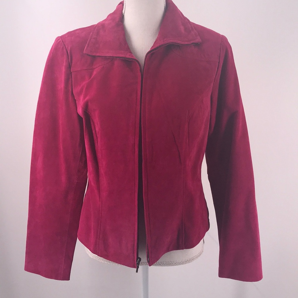 Yvonne & Marie Deep Pink Suede Jacket